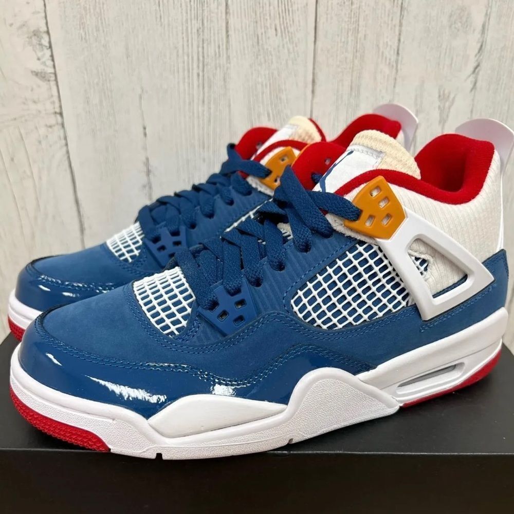 gradeschool Air Jordan 4 Messy Room blue red white dr6952-400 GS size 4y - 7y